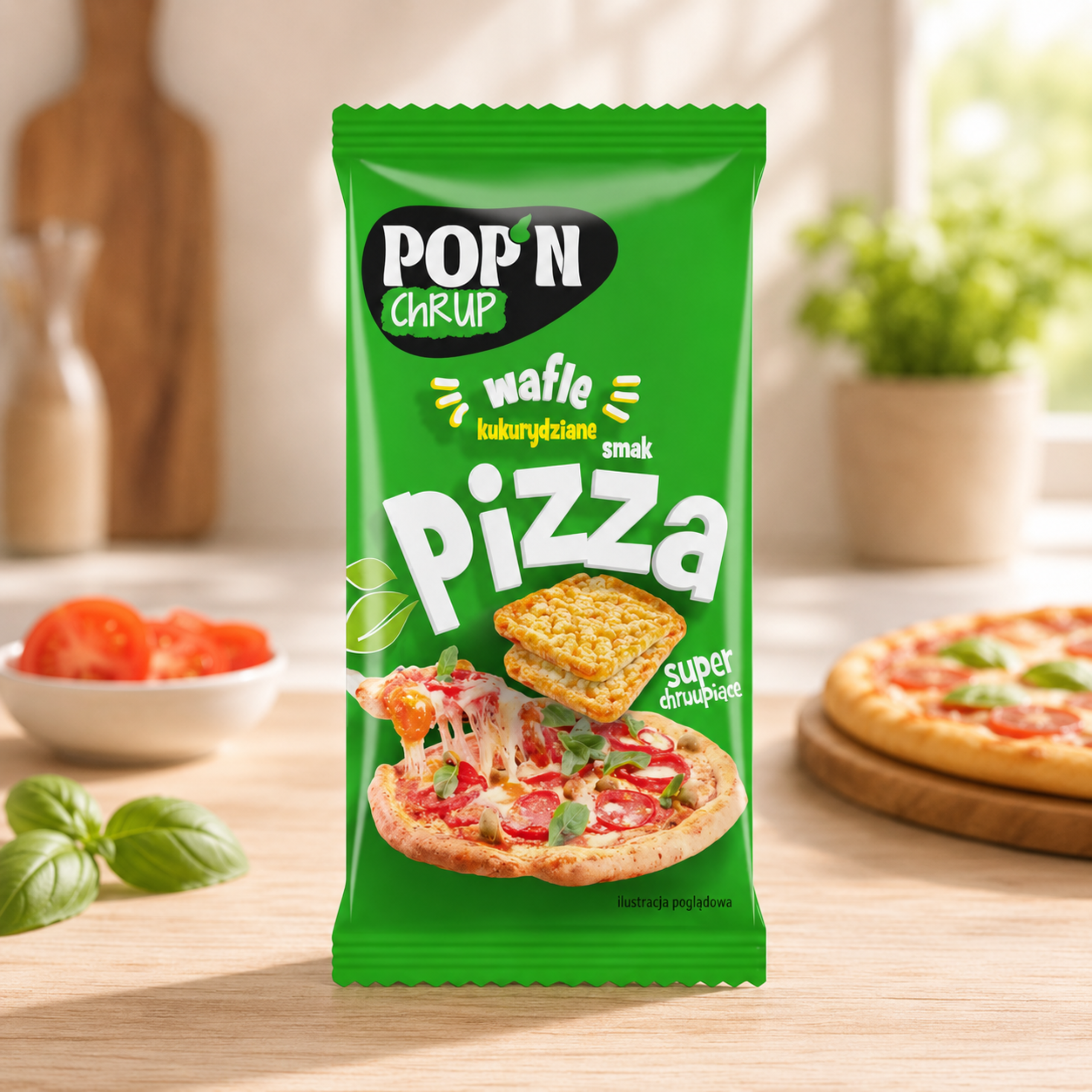 SANTE - POP`N CHRUP Wafle Kukurydziane - 2x 22g - Pizza